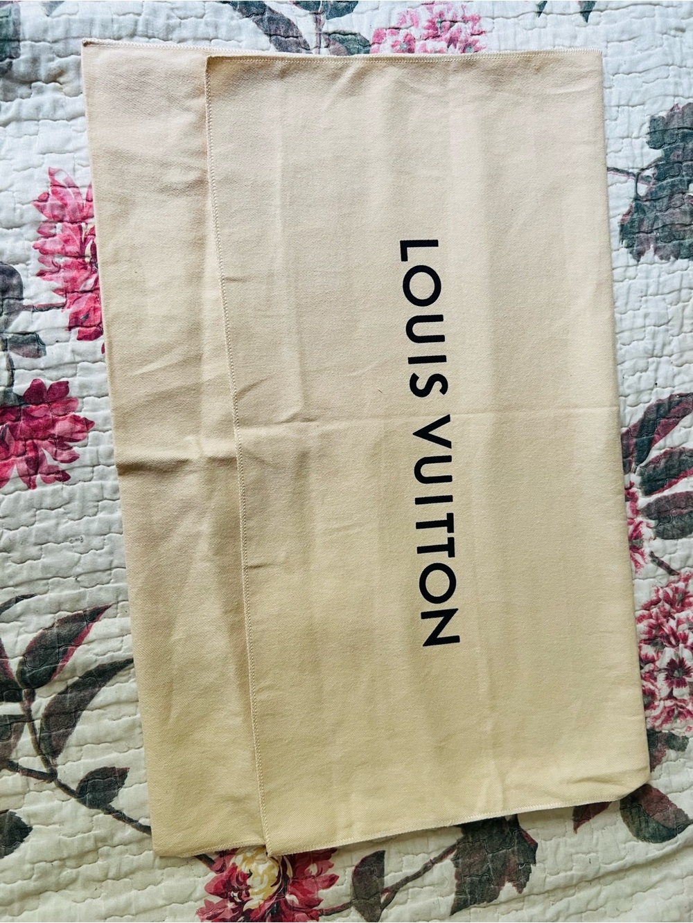 Louis Vuitton Extra Large Cream Dust Bag
